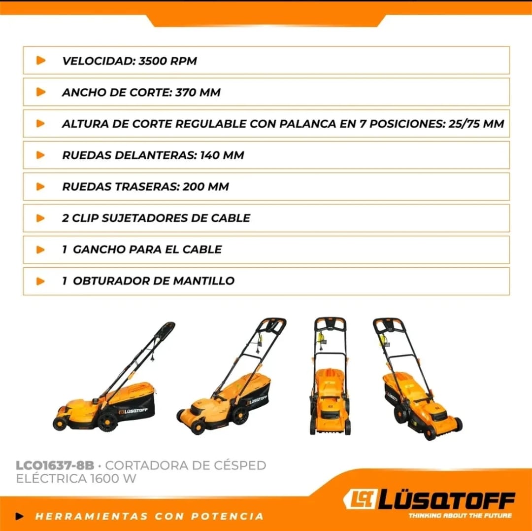 Cortadora de césped Lüsqtoff LCO-1640B