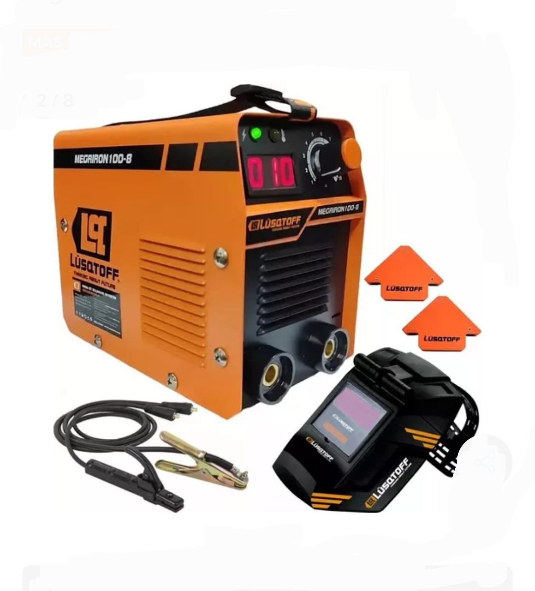 MEGA KIT SOLDADOR INVERTER IRON 100 Lüsqtoff MEGAIRON100-8