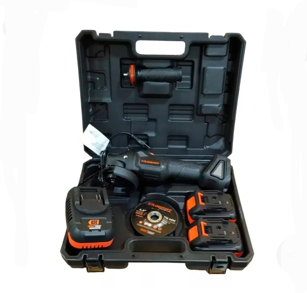 AMOLADORA ANGULAR INALAMBRICA 18V 2.0AMP BLACK SERIES Lüsqtoff AML115-9BK