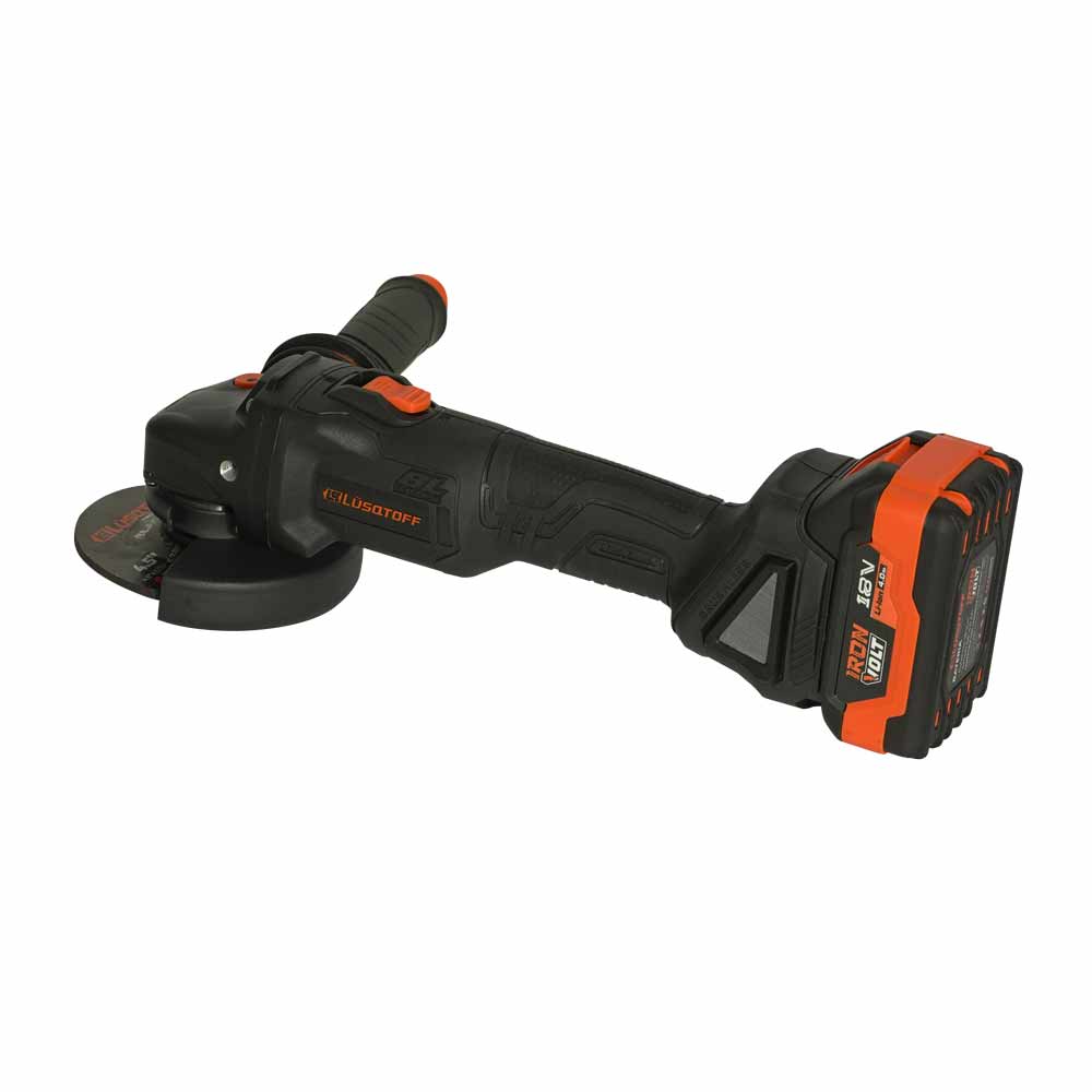 AMOLADORA ANGULAR INALAMBRICA 18V 2.0AMP BLACK SERIES Lüsqtoff AML115-9BK