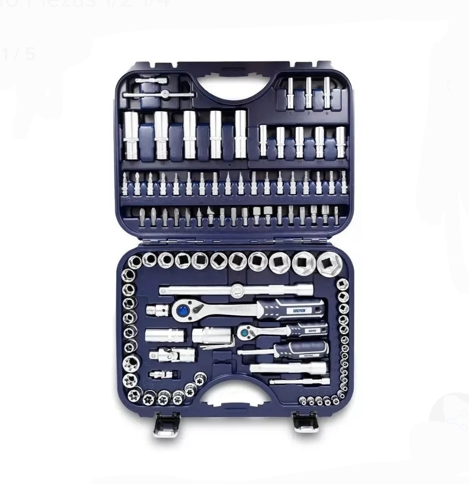 JUEGO DE BOCALLAVES 110 PIEZAS PROFESIONAL Bremen CODIGO 6499