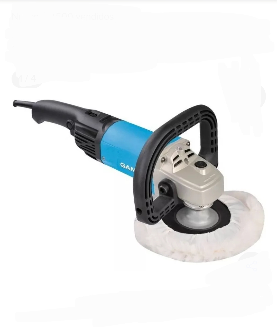 LUSTRALIJADORA PULIDORA DISCO 7 PULG 180MM 1200W VEL VARIABLE Gamma G1928AR