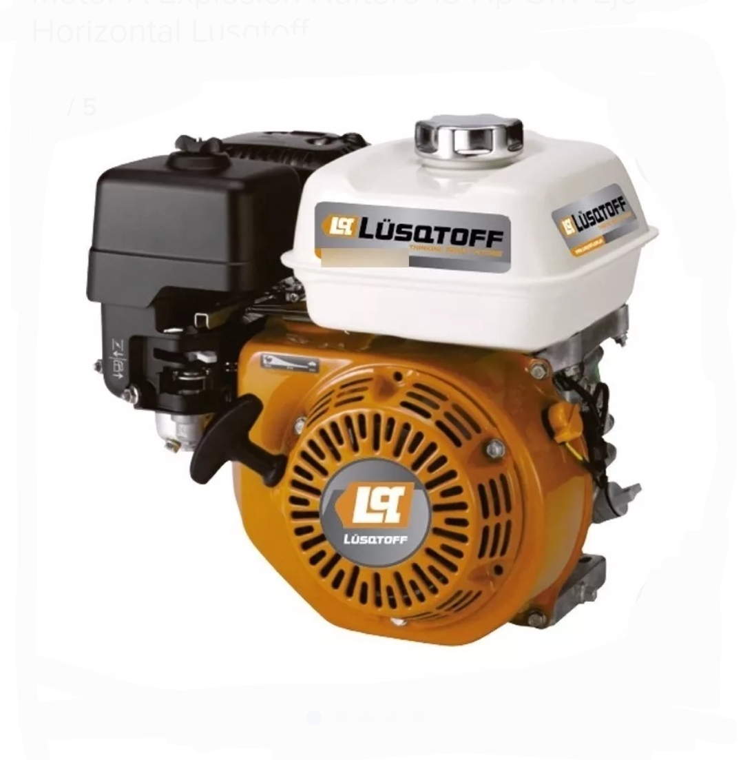 MOTOR NAFTERO 15 HP ARRANQUE MANUAL 414cc EJE HORIZONTAL LM420 Lüsqtoff LM420