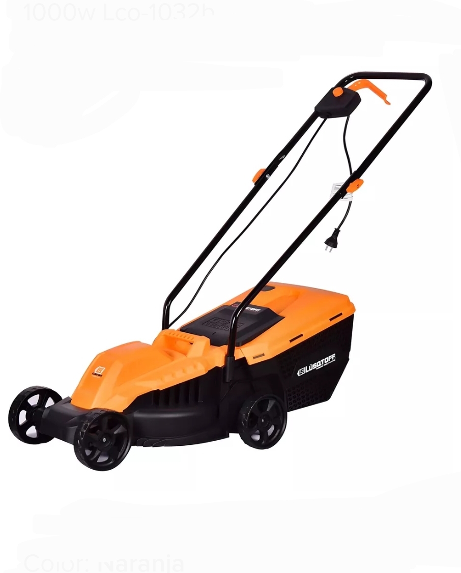 CORTADORA DE CESPED ELECRICA 1000W  CON BOLSA Lüsqtoff LCO-1032B