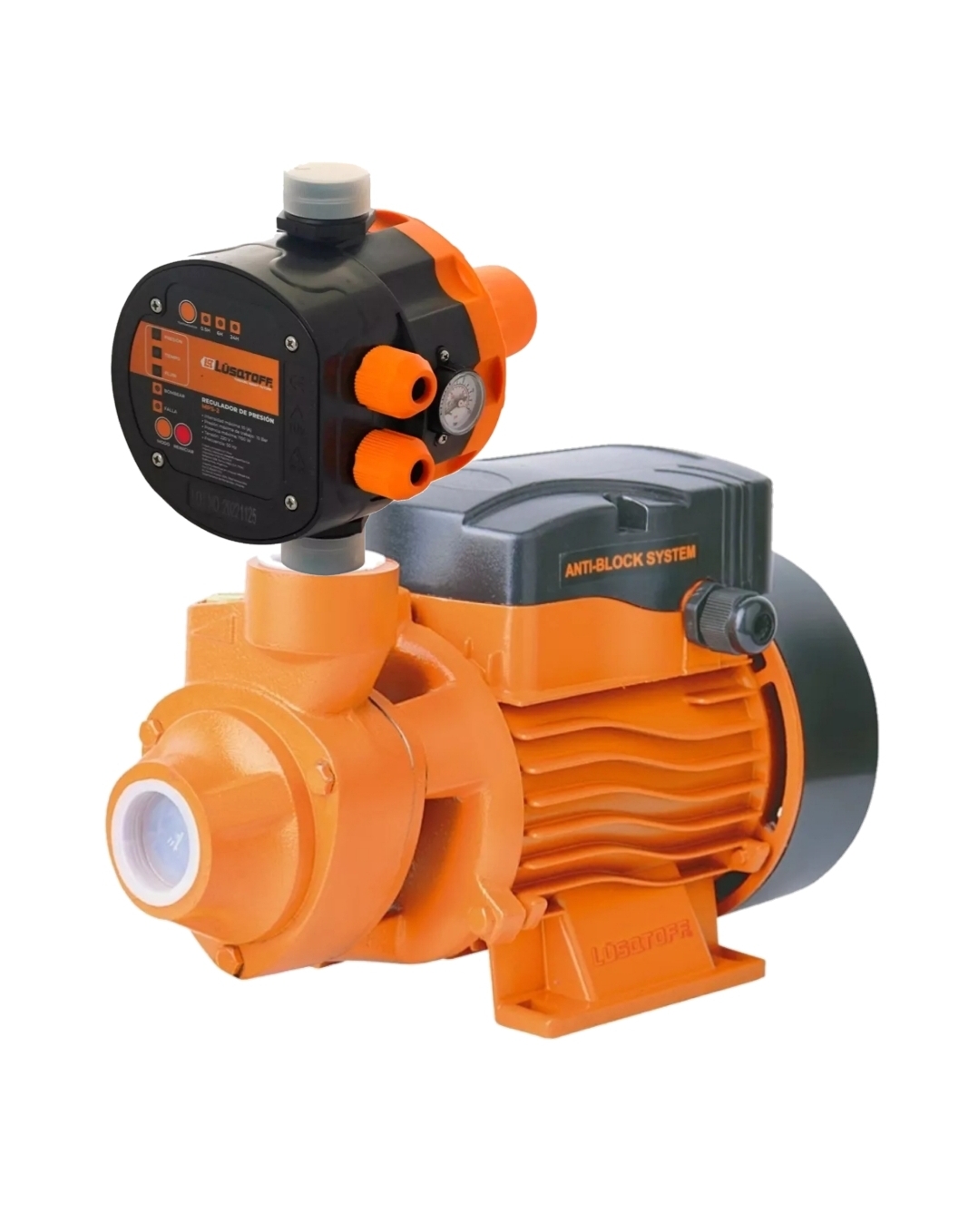 BOMBA DE AGUA PRESURIZADORA HASTA 3 BAÑOS 0.5 HP CPM 150 PRESS Lüsqtoff CPM150 PRESS