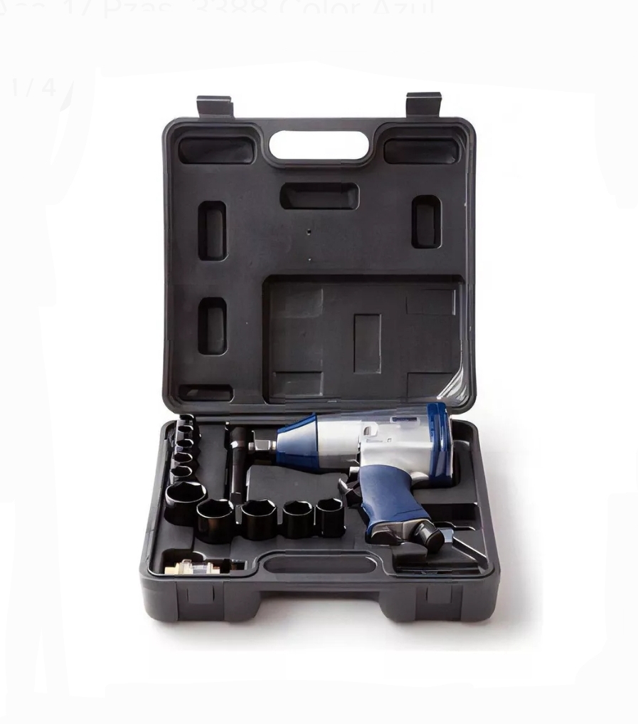 LLAVE DE IMPACTO NEUMATICA 1/2 PLG 17 PIEZAS Varios 3388