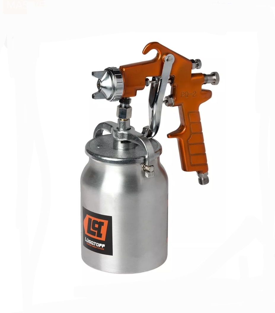PISTOLA DE PINTAR ALTA PRESIÓN TACHO METALICO AS-1050 Lüsqtoff AS-1050