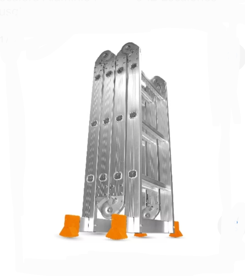 ESCALERA PLEGABLE ALUMINIO 12 ESCALONES 3,70 MTS LE-300 Lüsqtoff LE-300