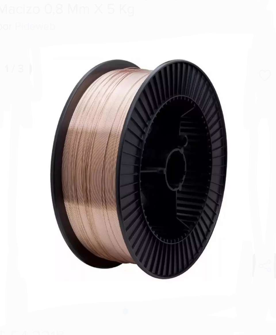 ROLLO DE ALAMBRE PARA SOLDAR 5KG CON GAS 0.8 mm MIG/MAG Lüsqtoff LQAL-085