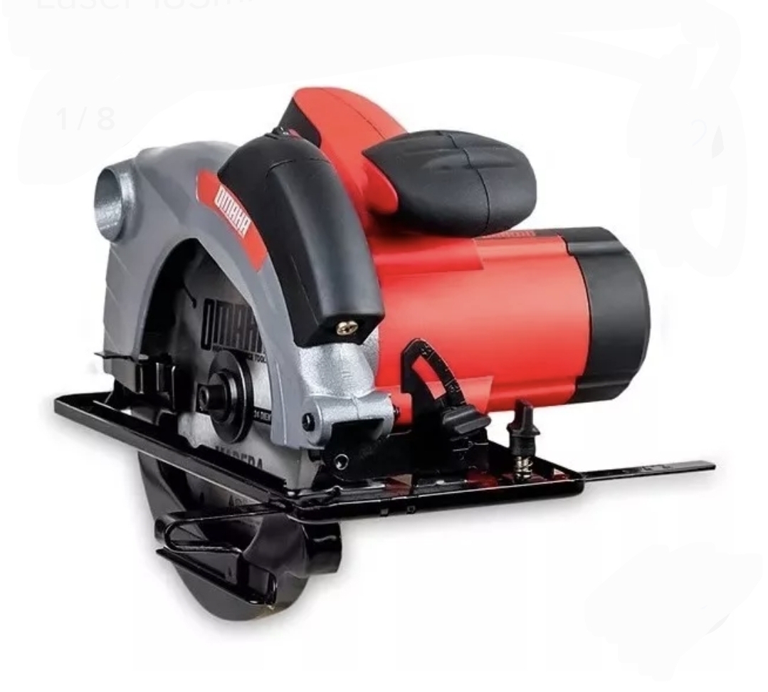 SIERRA CIRCULAR DE MANO  GUIA LASER 1.500w PROFESIONAL  Omaha MOD SC-1500L