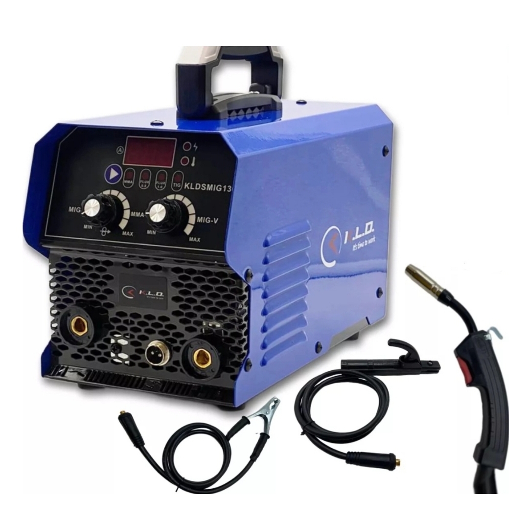 SOLDADORA INVERTER DUAL MIG FLUX Y ELECTRODOS 130AMP Varios KLDSMIG130