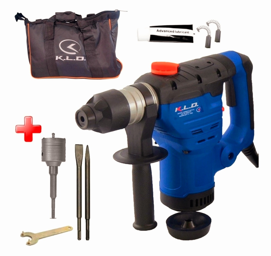 ROTOMARTILLO PERCUTOR 1500W SDS PLUS PRO CON COPA BOLSO Y KIT  Varios KLDMR32P