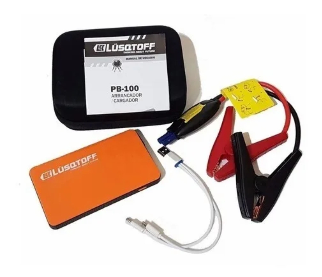 CARGADOR ARRANCADOR DE BATERIAS AUTO PORTATIL 12V Lüsqtoff PB-100