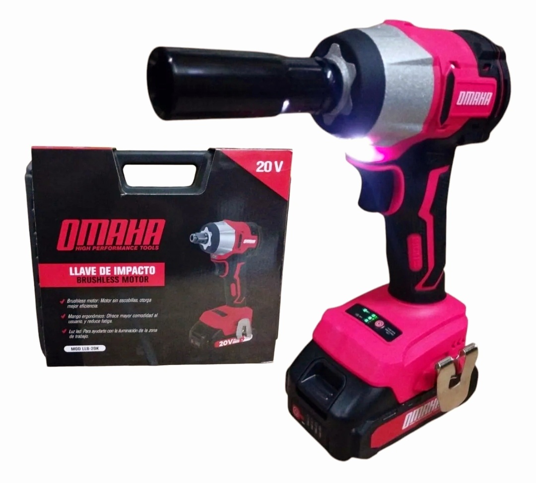 LLAVE DE IMPACTO  A BATERIA 20V BRUSHILESS 350Nm Omaha LLB-20K