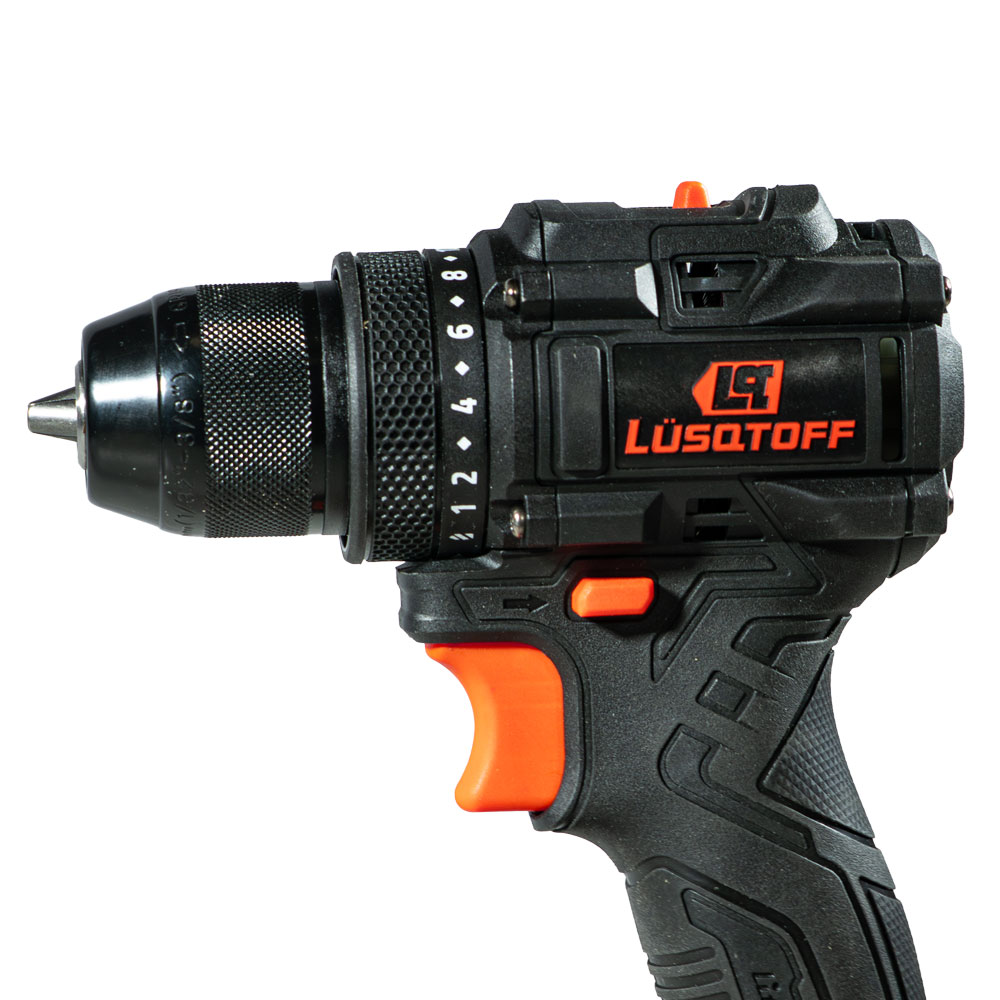 TALADRO ATORNILLADOR  INALAMBRICO 18V 10mm BRUSHLESS BATERIA+CARGADOR BLACK SERIES Lüsqtoff TAL60-9B