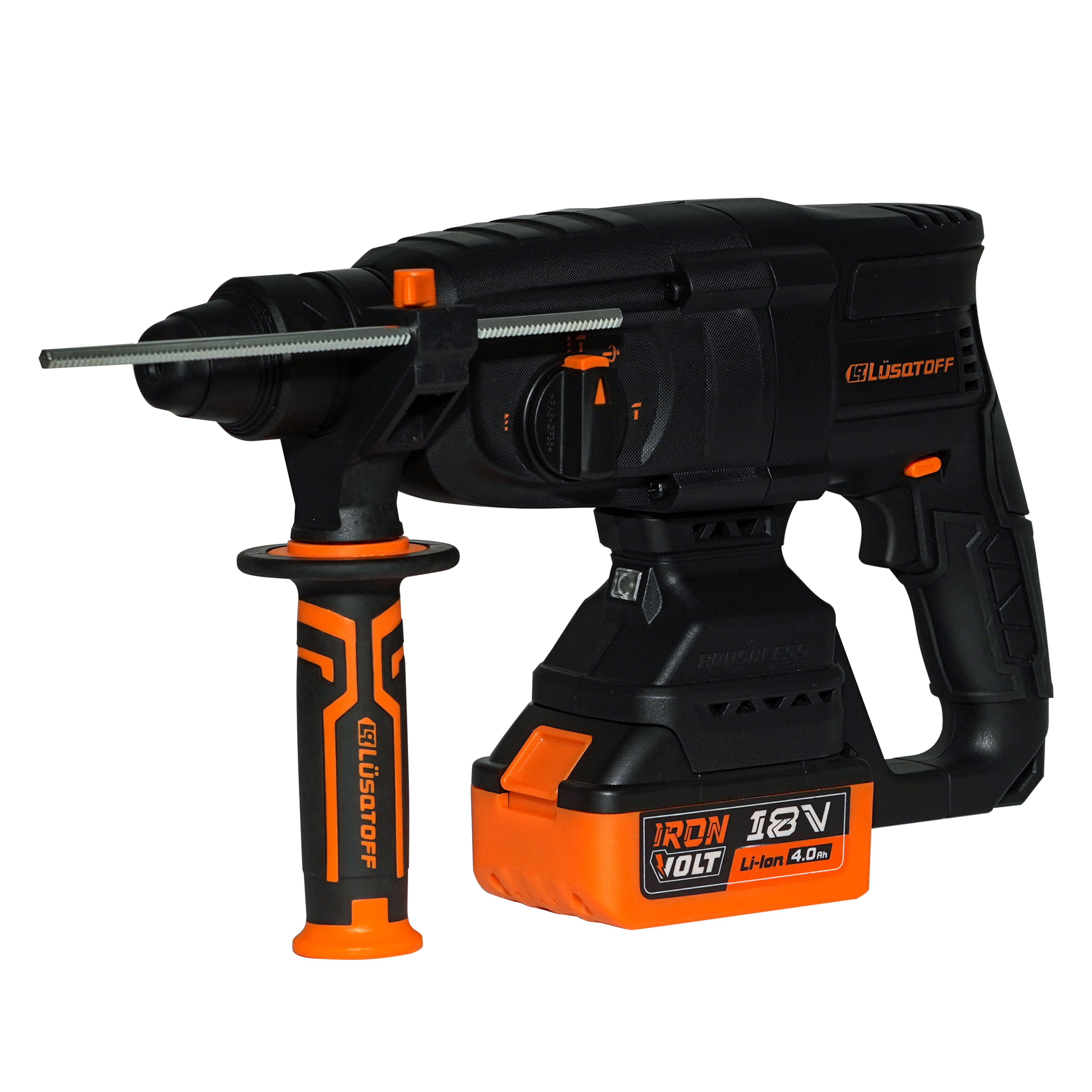 ROTOMARTILLO INALAMBRICO  18V 4.0Ah IRON VOLT BLACK SERIES Lüsqtoff RML4450-9BK