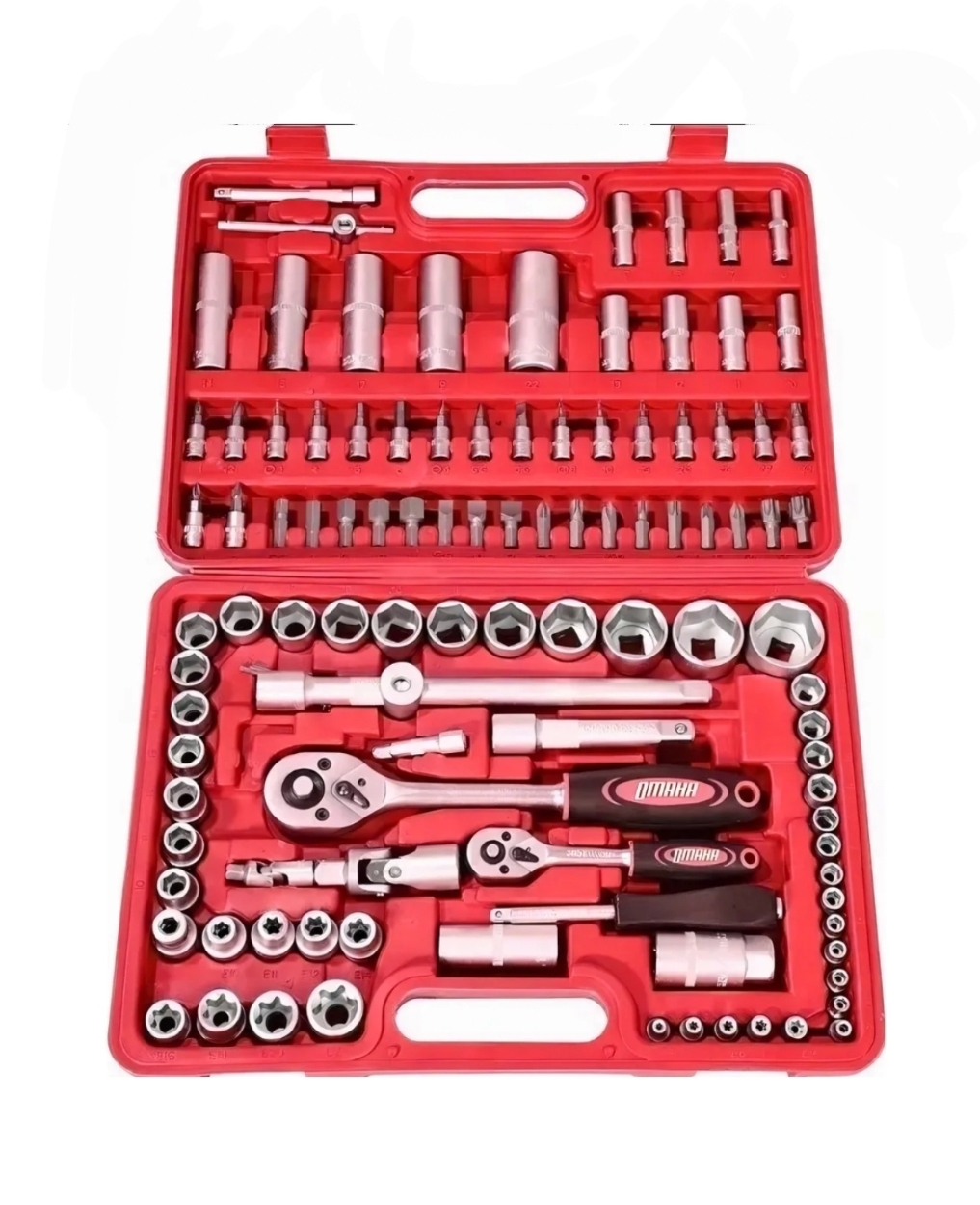 KIT BOCALLAVES 108 PIEZAS 1/4 Y 1/2 LINEA PROFESIONAL Omaha JBK-108