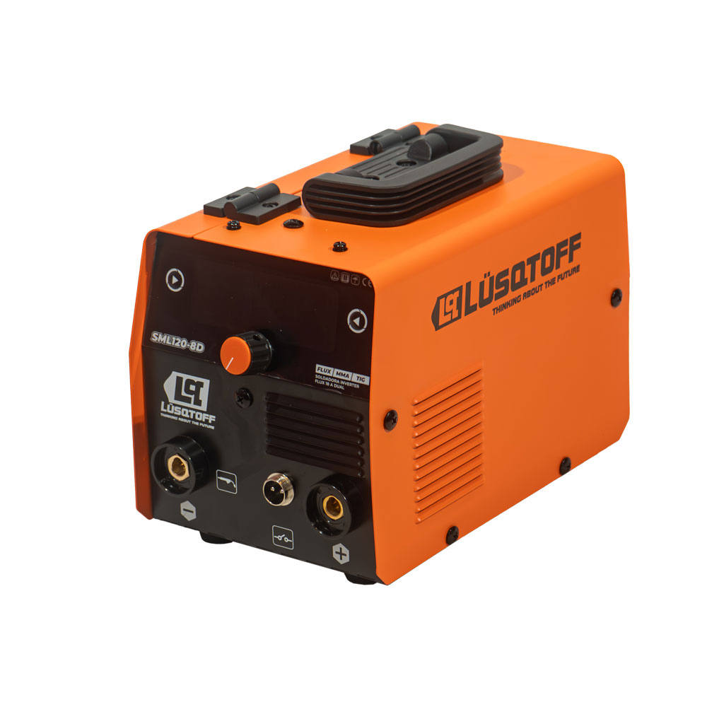 SOLDADORA INVERTER 3 EN 1 MMA/MIG/TIG FLUX 120AMP Lüsqtoff SML120-8D