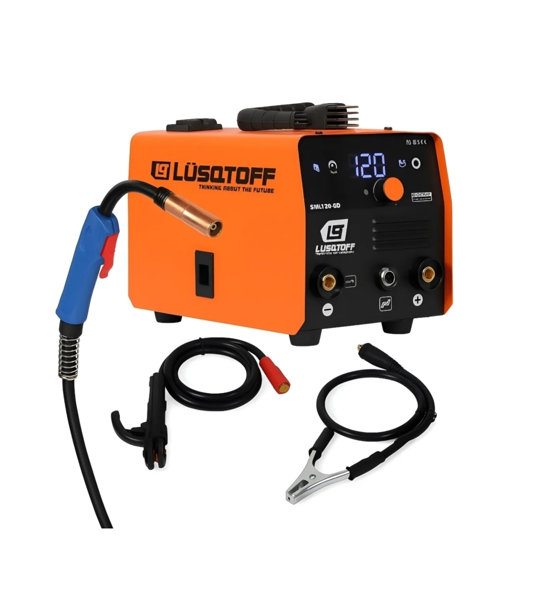 SOLDADORA INVERTER 3 EN 1 MMA/MIG/TIG FLUX 120AMP Lüsqtoff SML120-8D