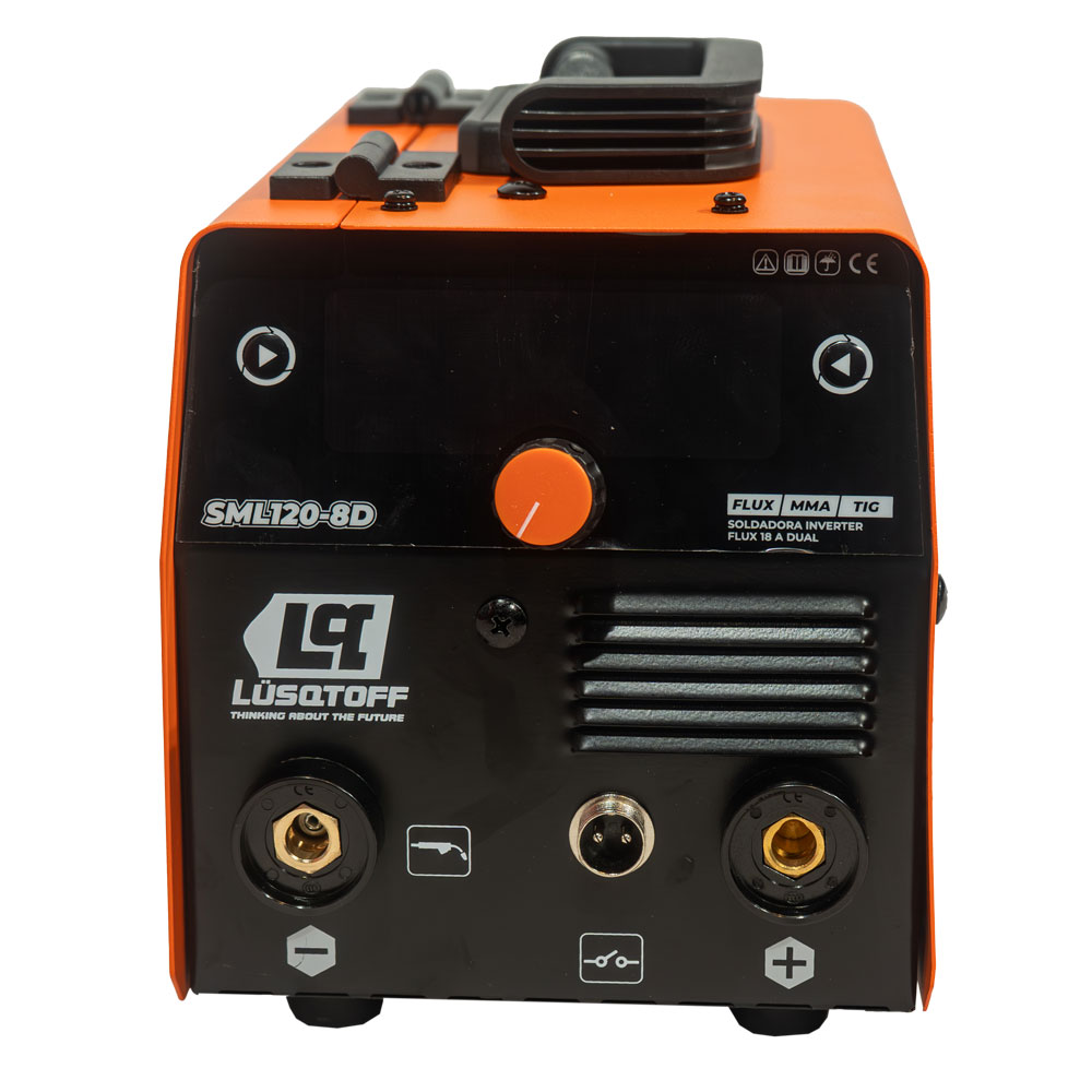 SOLDADORA INVERTER 3 EN 1 MIG/MMA/LIFTTIG CON KIT DE REGALO Lüsqtoff SML120-8DK