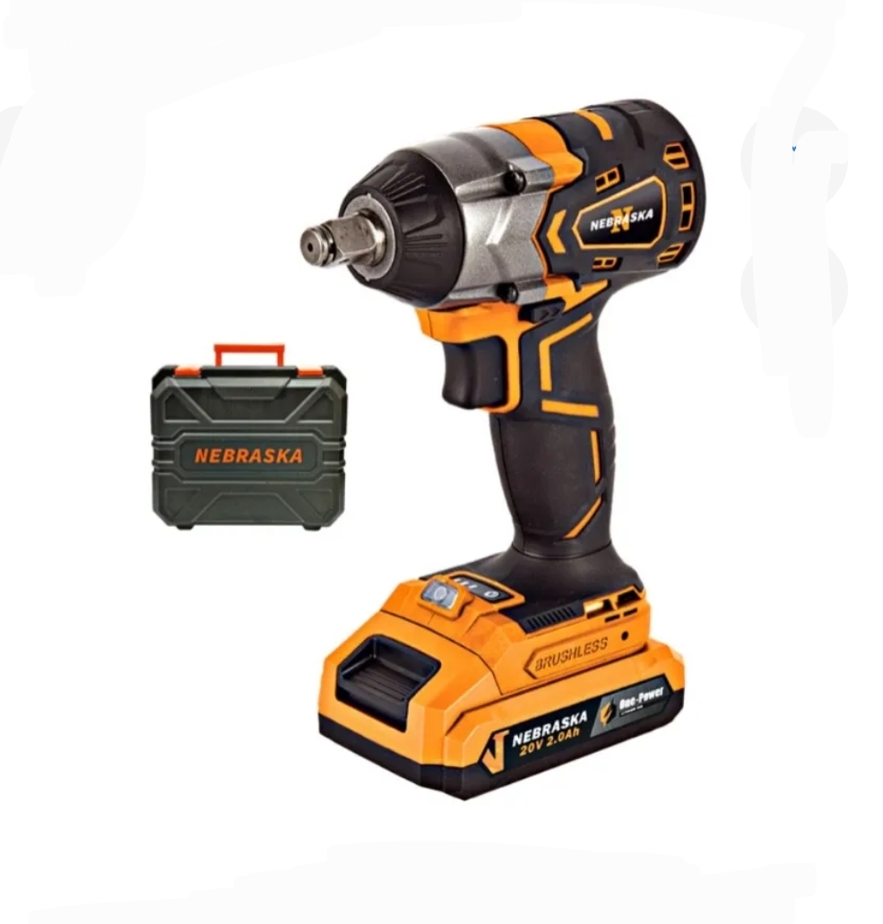 LLAVE DE IMPACTO BRUSHLESS 20V 400Nm 1/2 Nebraska NOPLI20
