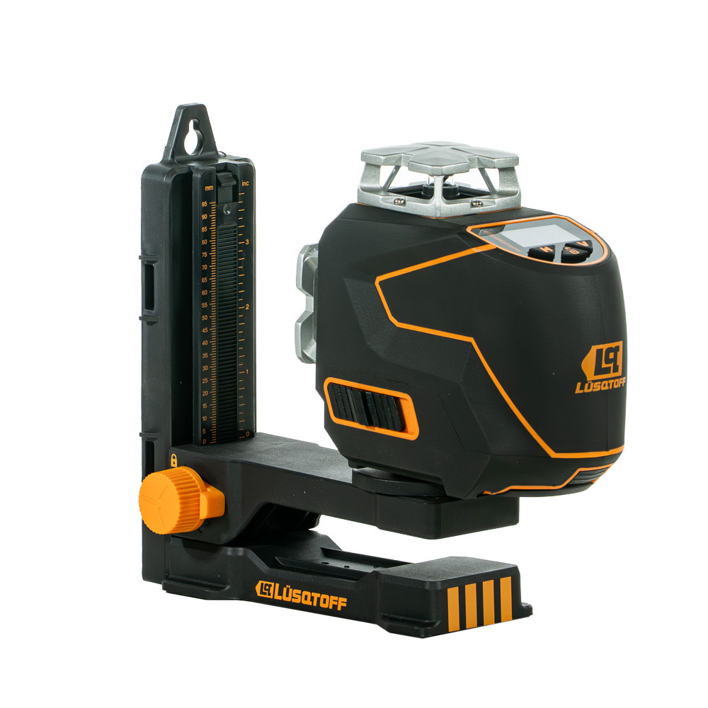 NIVEL LASER 360 GRADOS  20 MTS LCD  3 LINEAS VERDES BLACK SERIES Lüsqtoff NV20L-9
