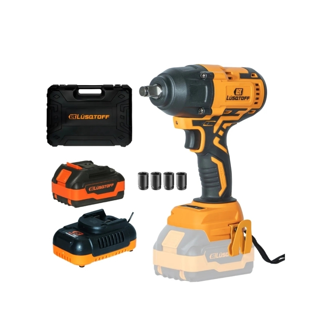 LLAVE DE IMPACTO A BATERIA  600Nm 18v IRON VOLT Lüsqtoff LIL600-8BK