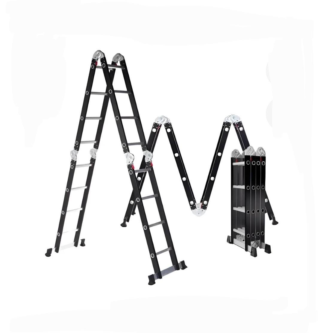 ESCALERA ARTICULADA 4X4 16 ESCALONES 4.75mts ACERO Y ALUMINIO Omaha Ea4