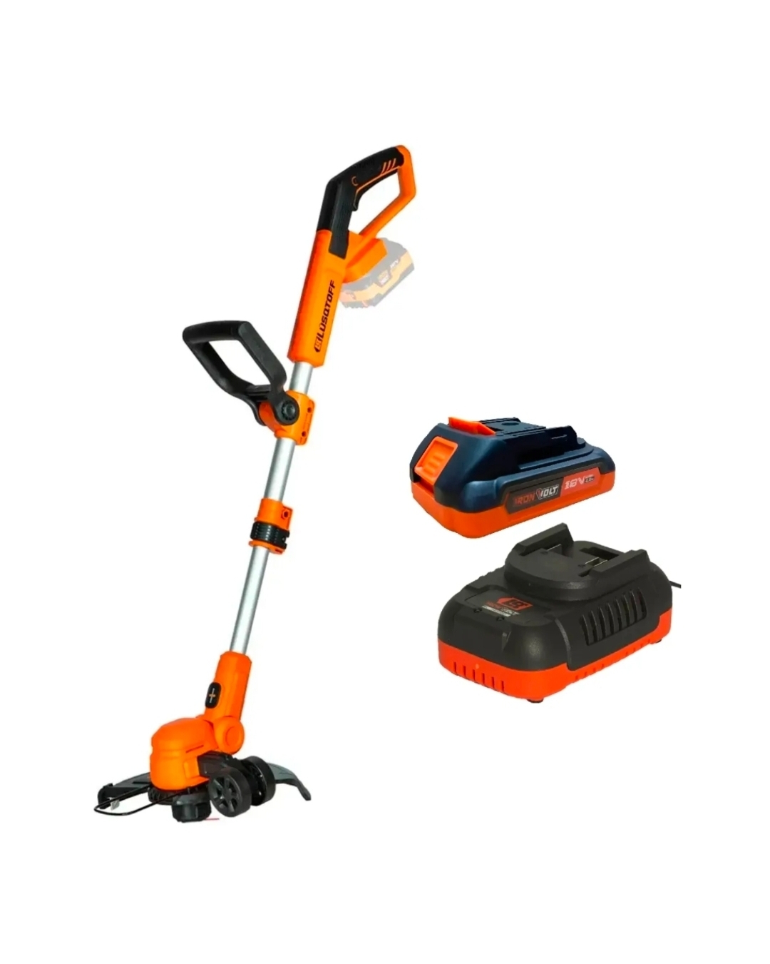 BORDEADORA A BATERIA 18V CON BATERIA 2.0Ah Y CARGADOR IRON VOLT Lüsqtoff BL18-8B