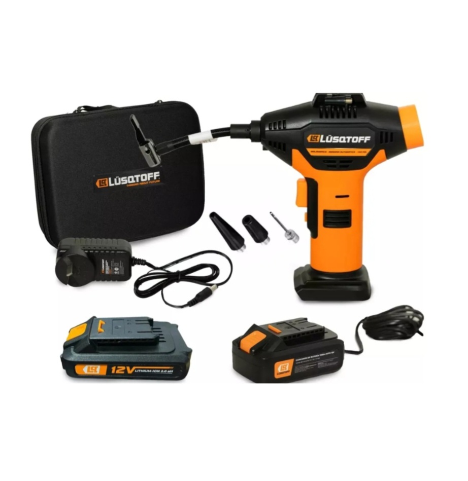 INFLADOR INALAMBRICO 150 PSI 12V 22 L/MINUTO Lüsqtoff IL150-8