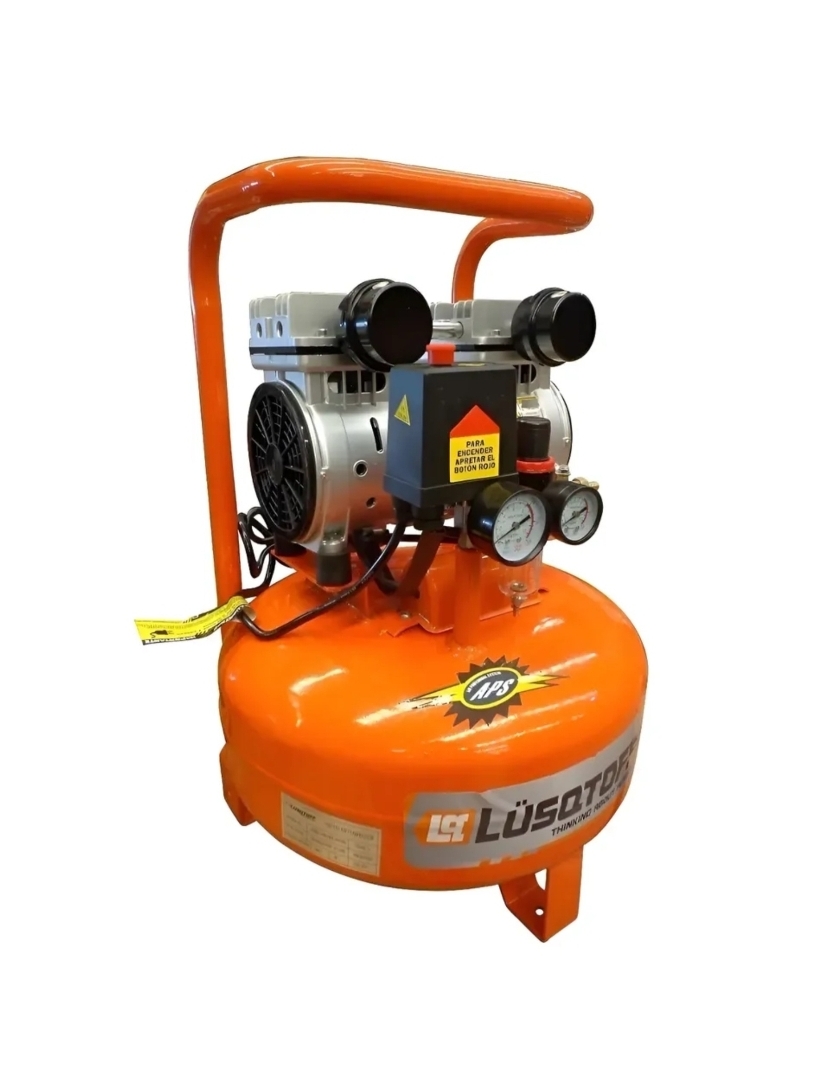 COMPRESOR DE AIRE 24 LITROS SIN ACEITE 115PSI 750W 1HP Lüsqtoff LC-0122