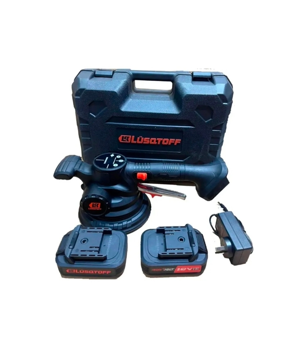 VENTOSA VIBRONIVELADORA PARA PISOS Y REVESTIMIENTOS A BATERIA 2.0Ah Lüsqtoff VNL150-9BK