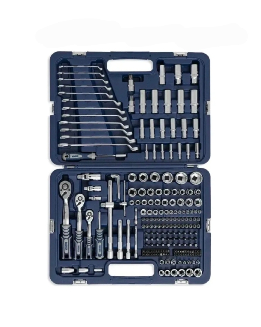 SET LLAVES COMBINADAS Y TUBOS 218 PIEZAS EXPERTE Bremen 6630