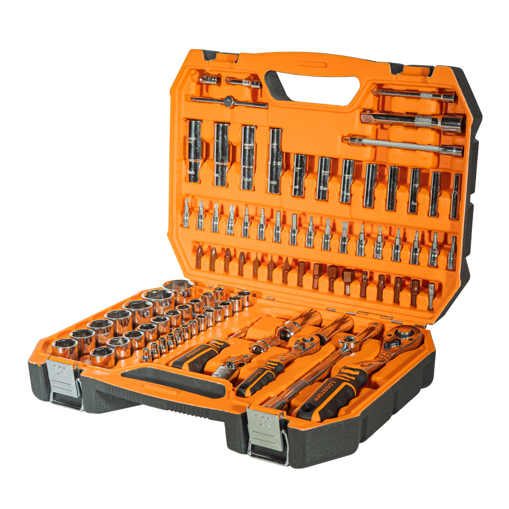 JUEGO DE BOCALLAVES Y ACCESORIOS 94 PIEZAS ENC 1/4-1/2 PROFESIONAL Lüsqtoff L5735