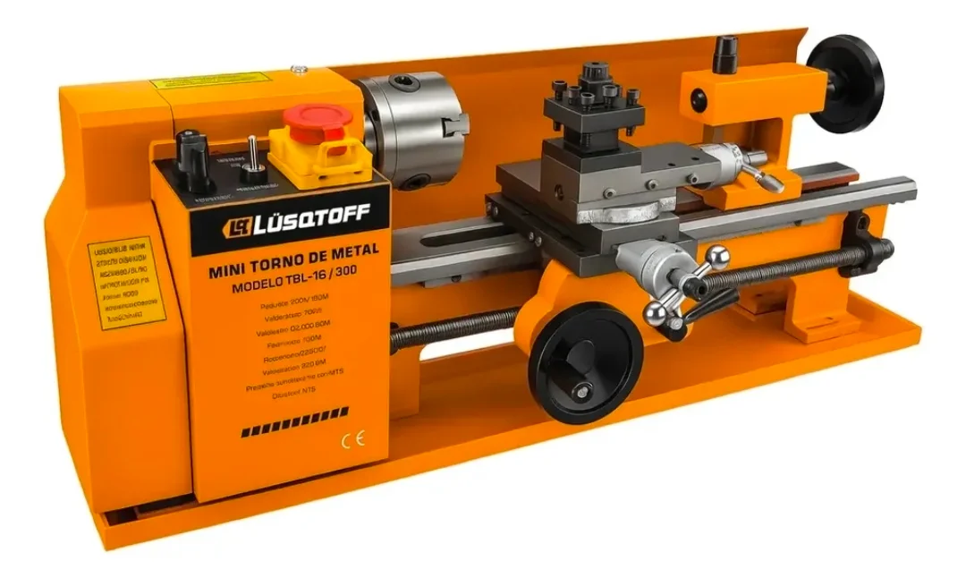 MINI TORNO PARA METALES 400W 250O rpm DISTANCIA ENTRE CENTROS 30cm Lüsqtoff Tbl-18/300