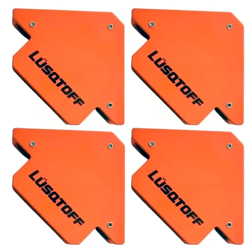 SET DE 4 ESCUADRAS MAGNETICAS  (3"") Lüsqtoff LQE6001S4