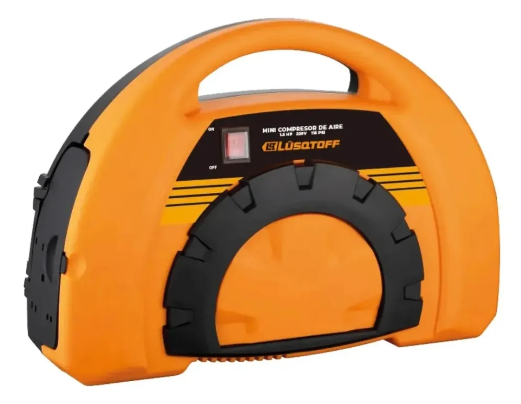 COMPRESOR DE AIRE PORTATIL MONOFASICO 1.5hp 115psi 1100w  Lüsqtoff LC-882