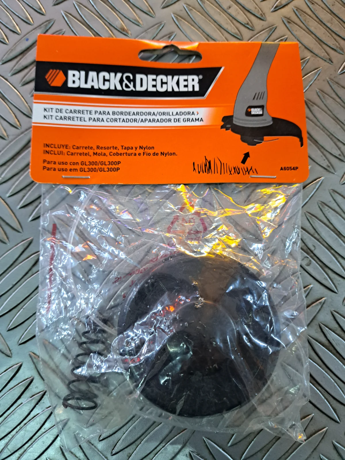 CARRETEL COMPLETO ORIGINAL BORDEADORA BLACK+DECKER GI300 Black+Decker GI300