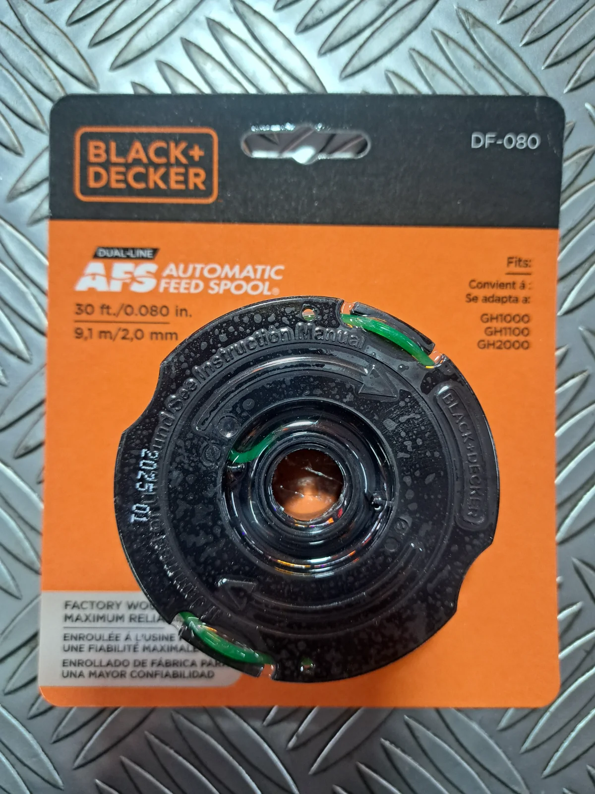 CARRETEL CON TANZA ORIGINAL BORDEADORA BLACK+DECKER GI1000 Black+Decker DF-080